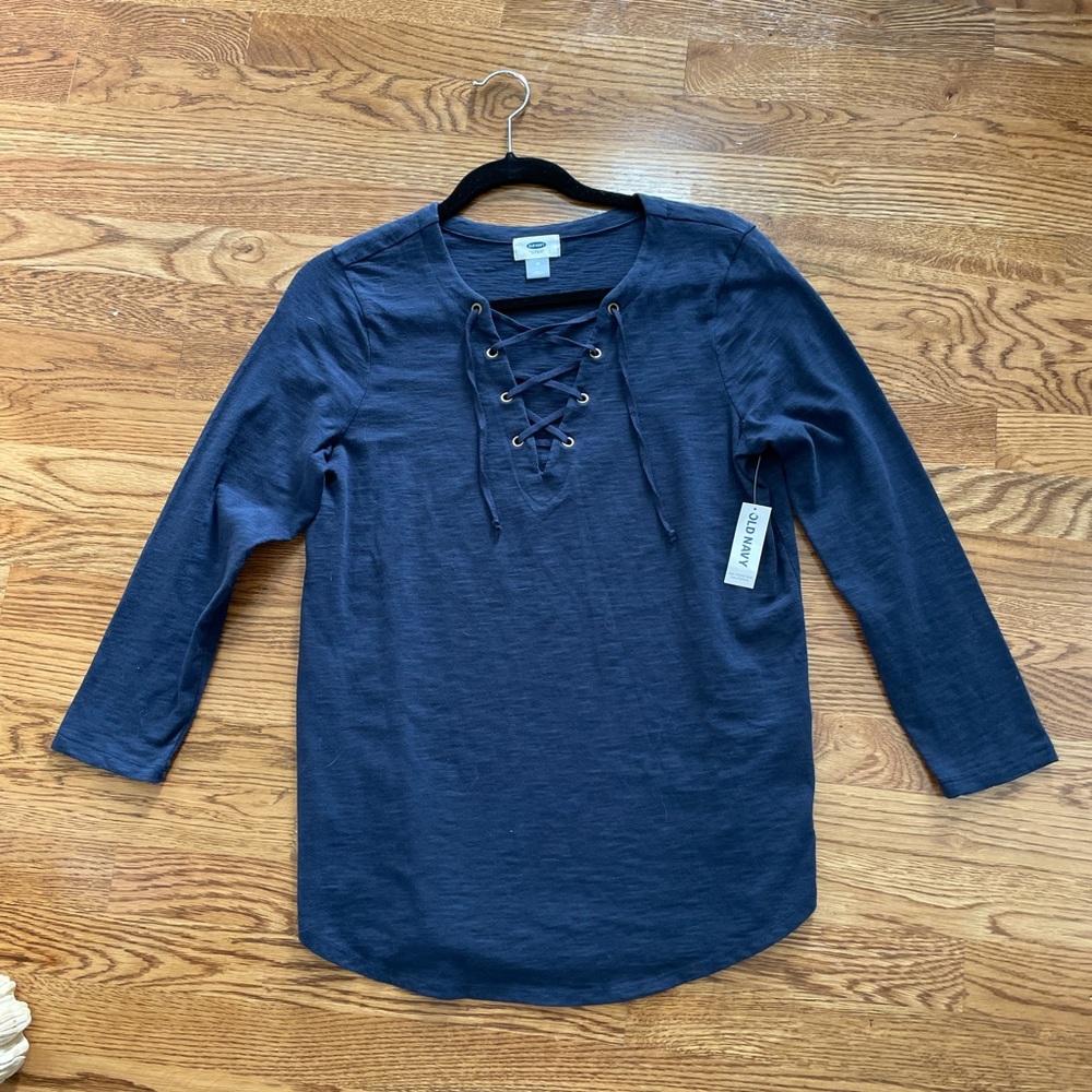 Old Navy Lace Up Top, Size M